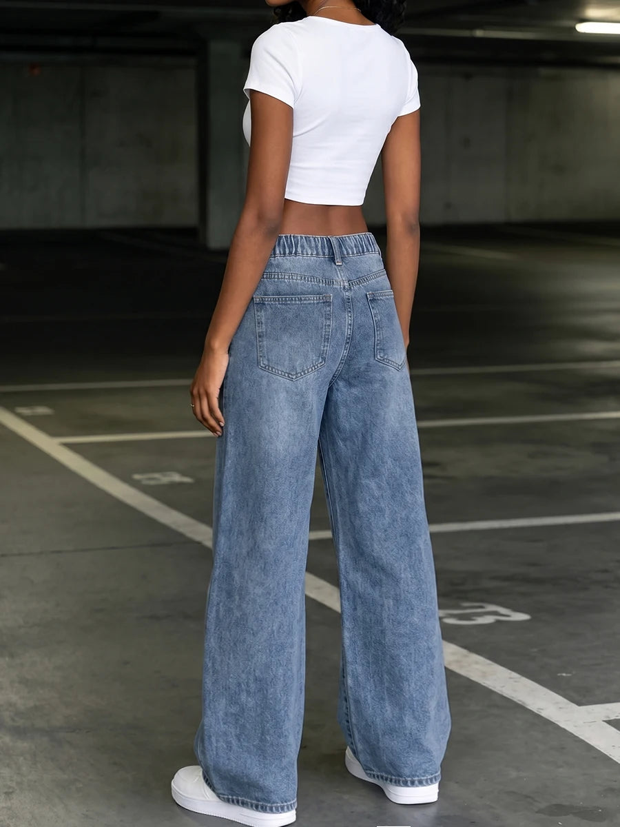 Teen Girls Straight Leg Denim Jeans