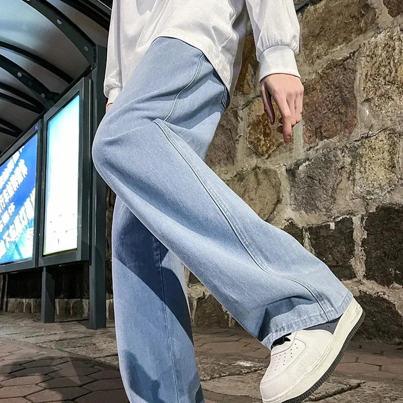 Straight-Leg High Street Pants