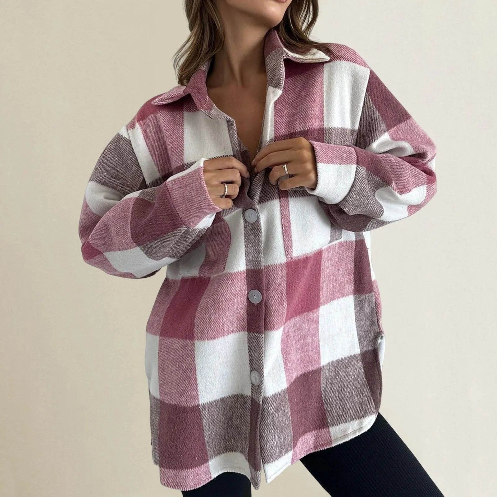 Women’s Plus Size Plaid Flannel Shirt
