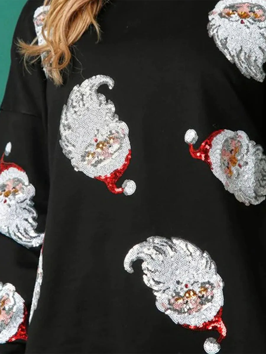 Santa Sequins Sweatshirt