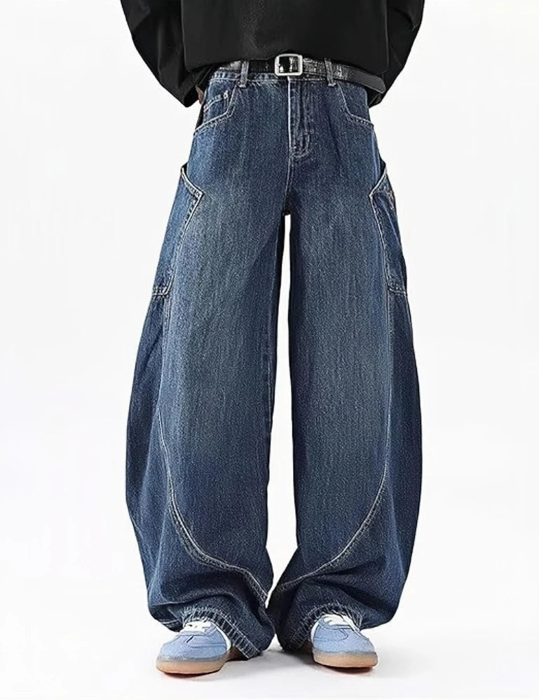 Wide-Cut Jeans