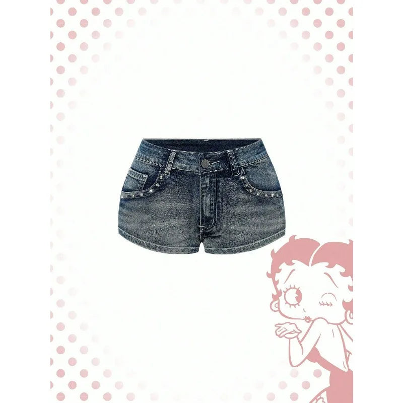 Women's High Waist Denim shorts