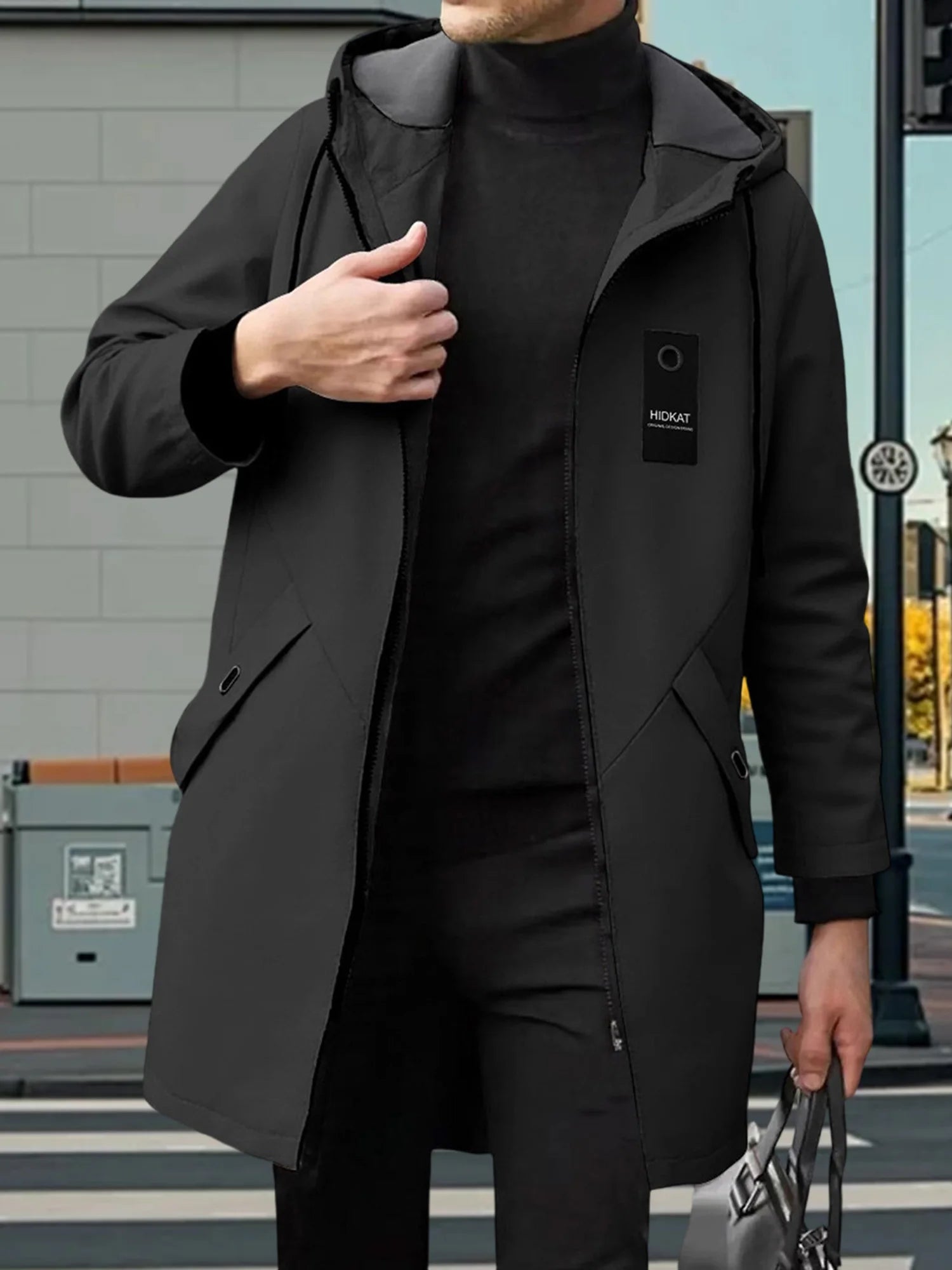 Men's Double-Breasted Trench