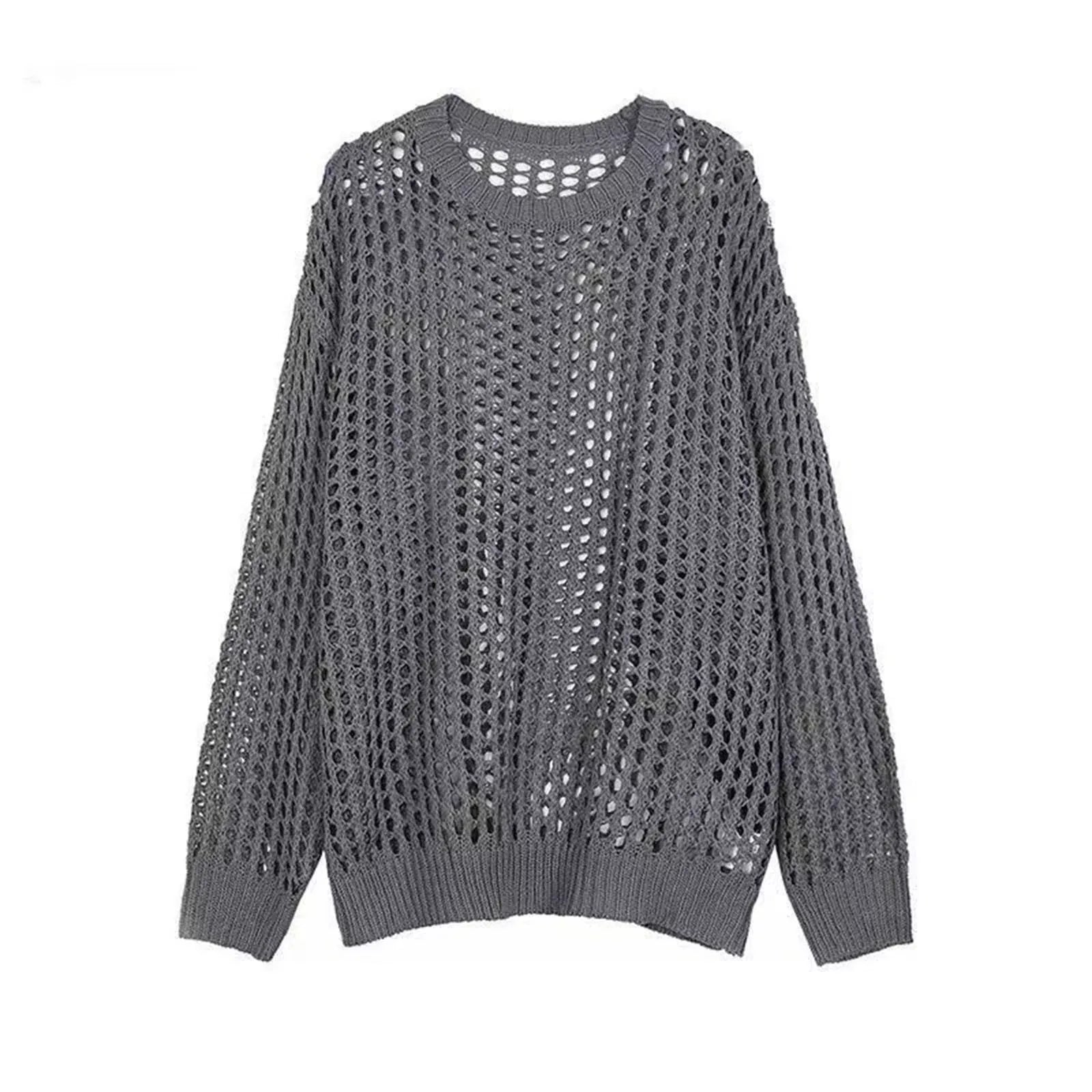 Hollow Mesh Pullover