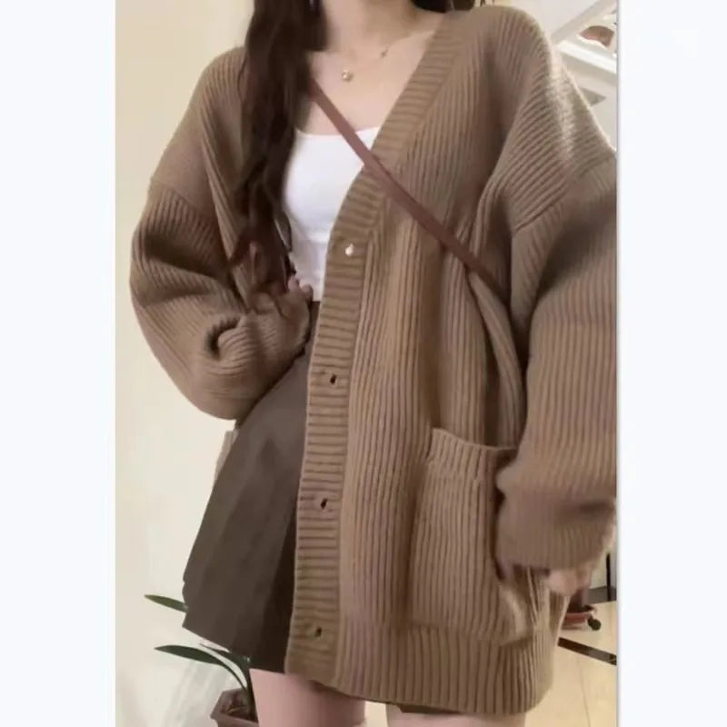 Women's V Neck Cardigan