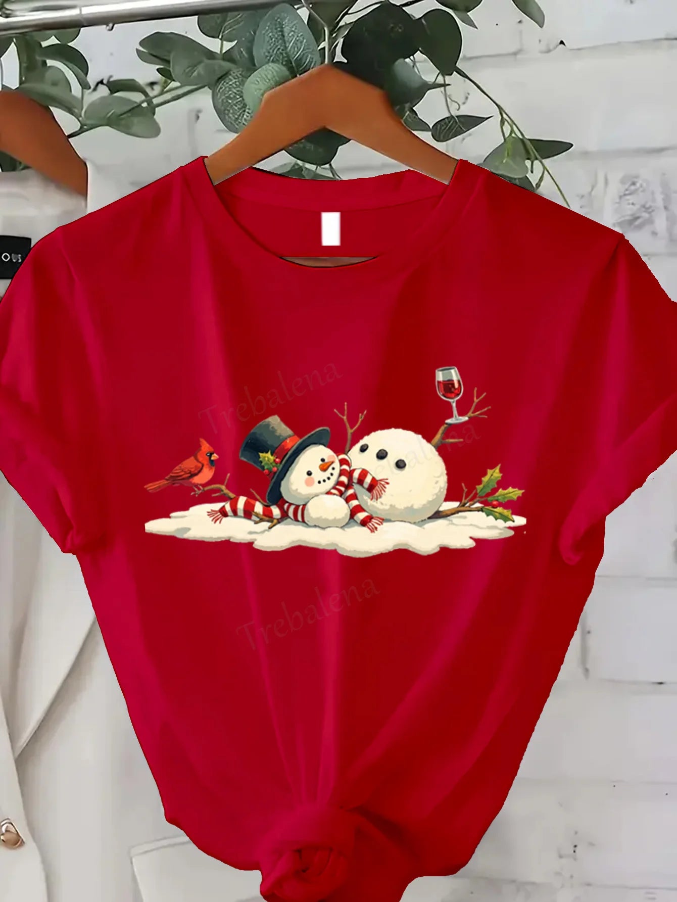 Snowman Wine Tee