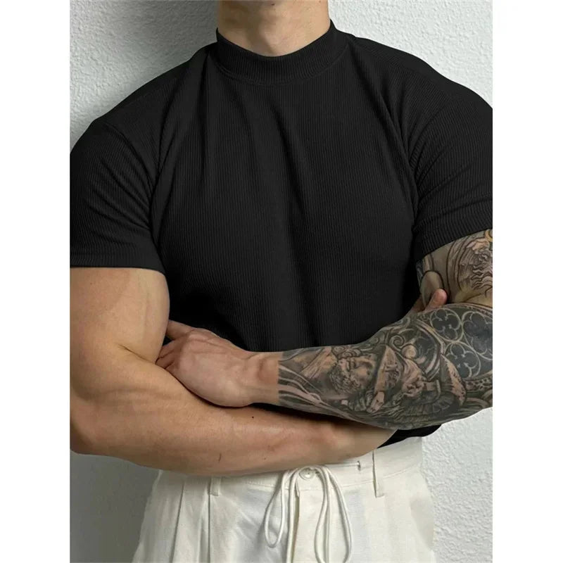 Elastic Stripe Men’s T-Shirt