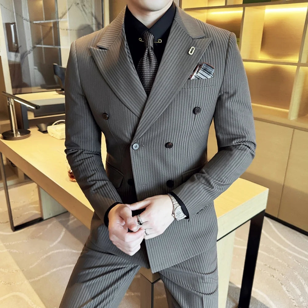 Men's Striped Suit