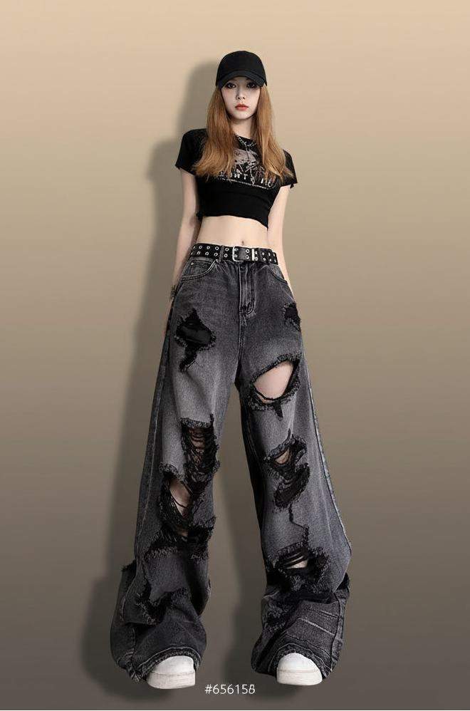 Women's Vintage Black Jeans