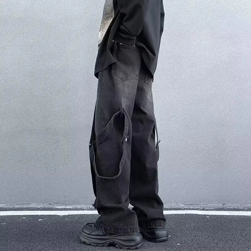 Star Patchwork Baggy Jeans