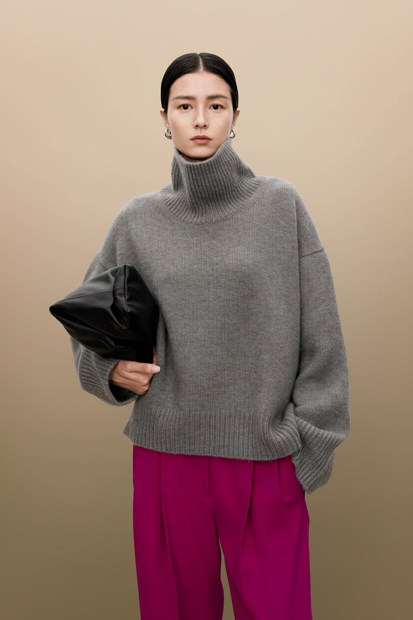 Women’s 100% Pure Cashmere Turtleneck Sweater