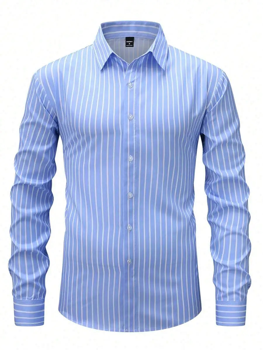 Men Long Sleeve Button Down