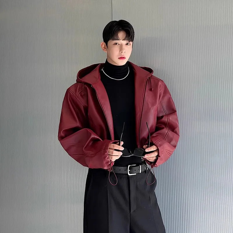 Men’s Black PU Jacket