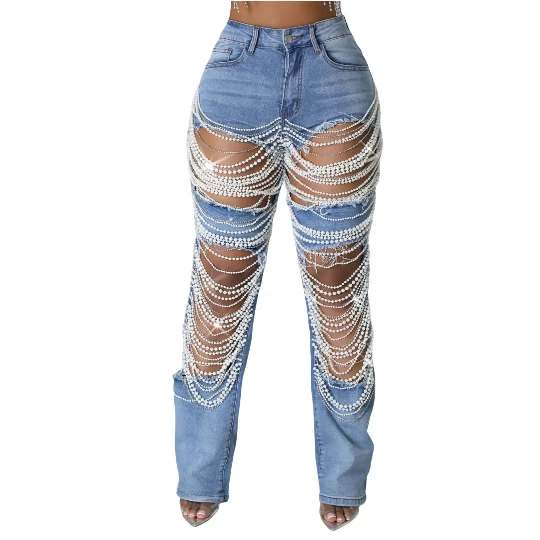 Women's Pearl Ripped Jeans