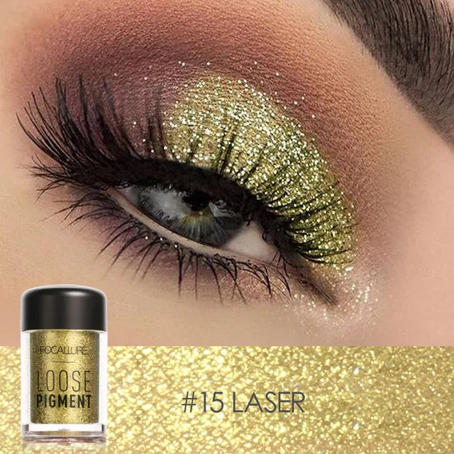 18-Color Glitter Eyeshadow Waterproof Shiny Crystal Eye Makeup
