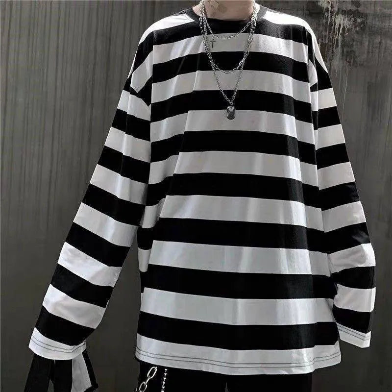 Korean Hip Hop Stripe T-Shirt