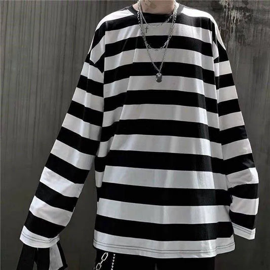 Korean Hip Hop Stripe T-Shirt