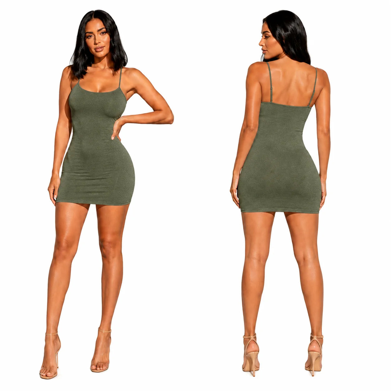 Women’s Spaghetti Strap Bodycon Mini Dress