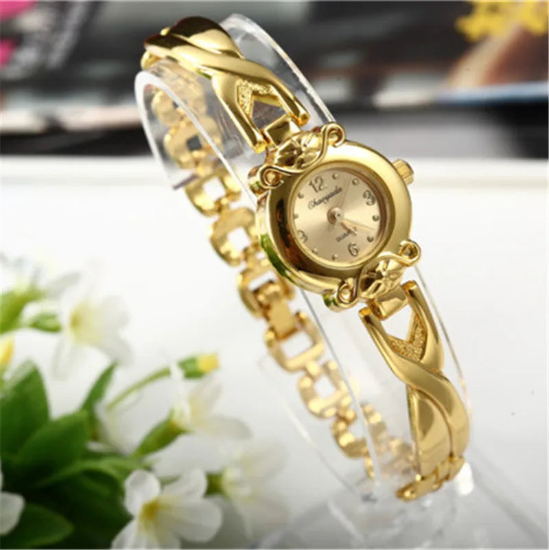 Women’s Gold Bracelet Quartz Watch