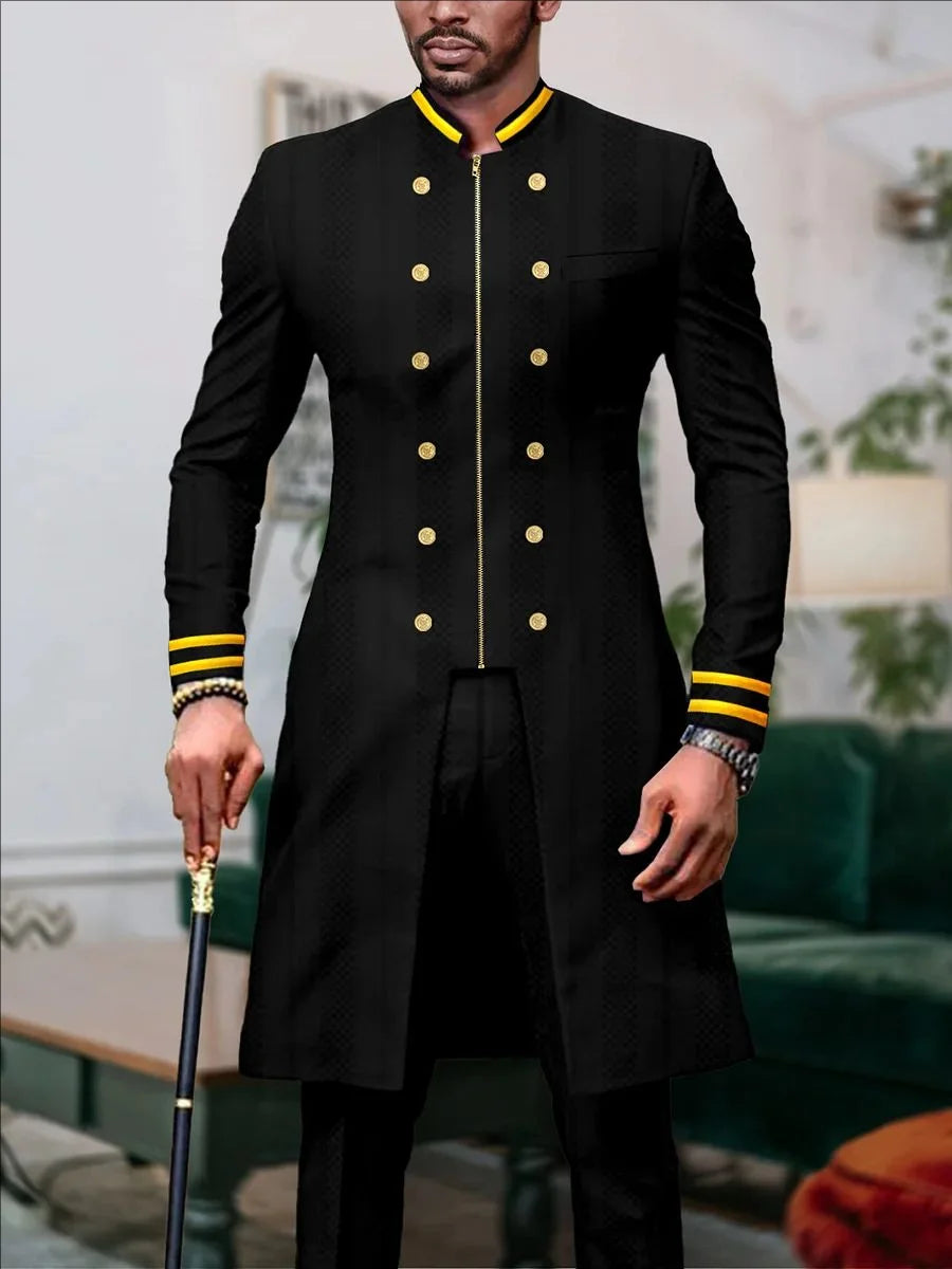 Mens Solid Two Piece Set