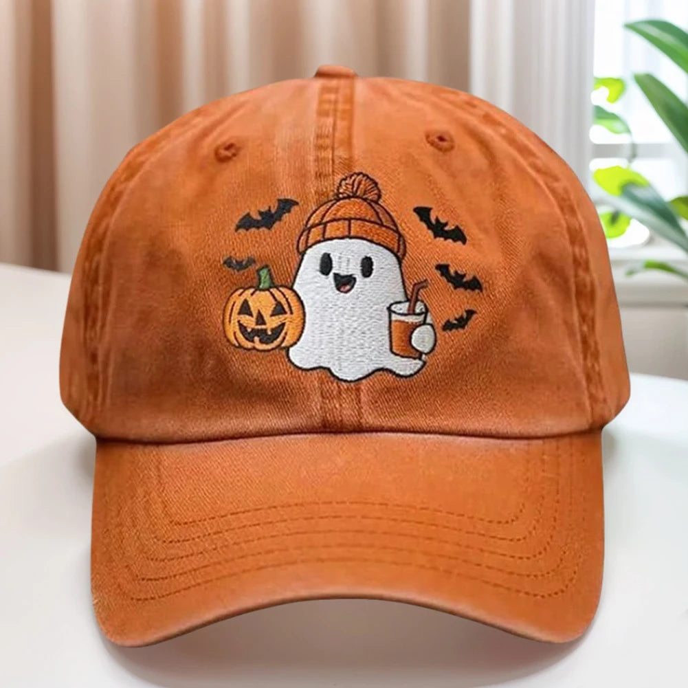 Pumpkin Embroidery Cap