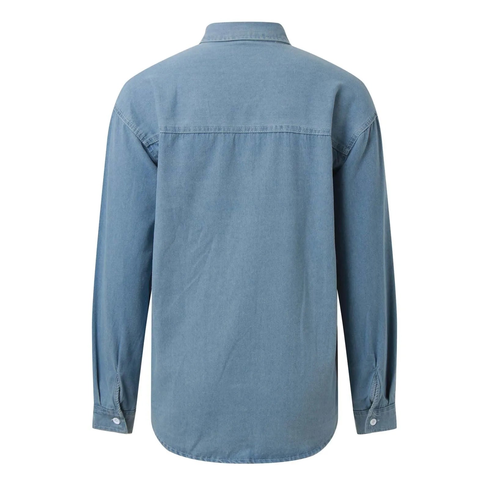 Women Denim Button Down Shirt