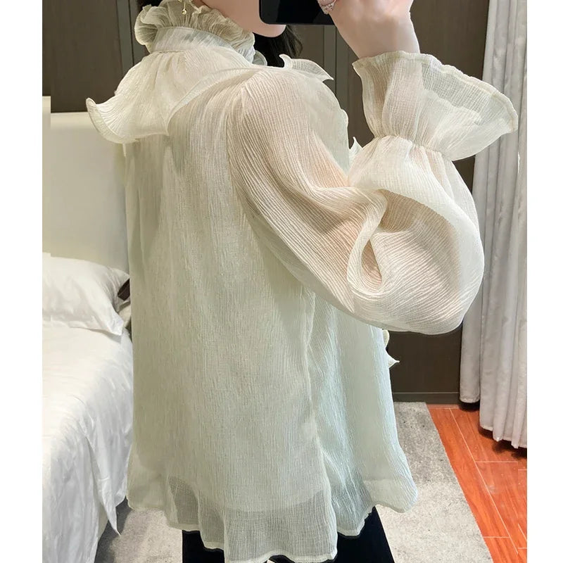 Ruffle Lace Blouse