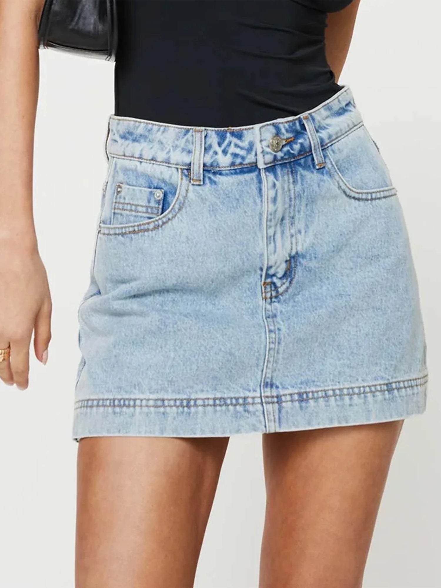 High Waist Denim Shorts