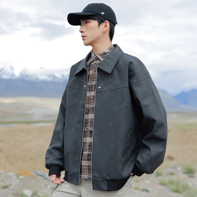 Men’s Brown Biker Jacket