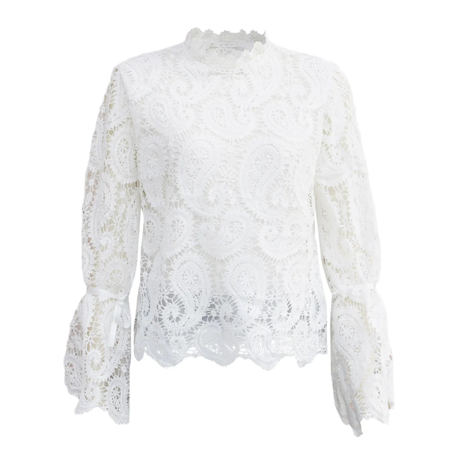 Lace Hollow Out Pullover