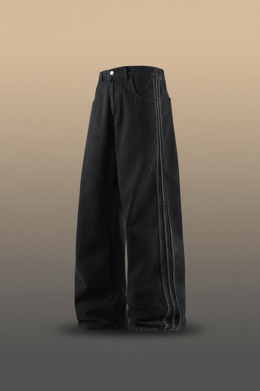 Men’s Baggy Loose Fit Straight-Leg Jeans