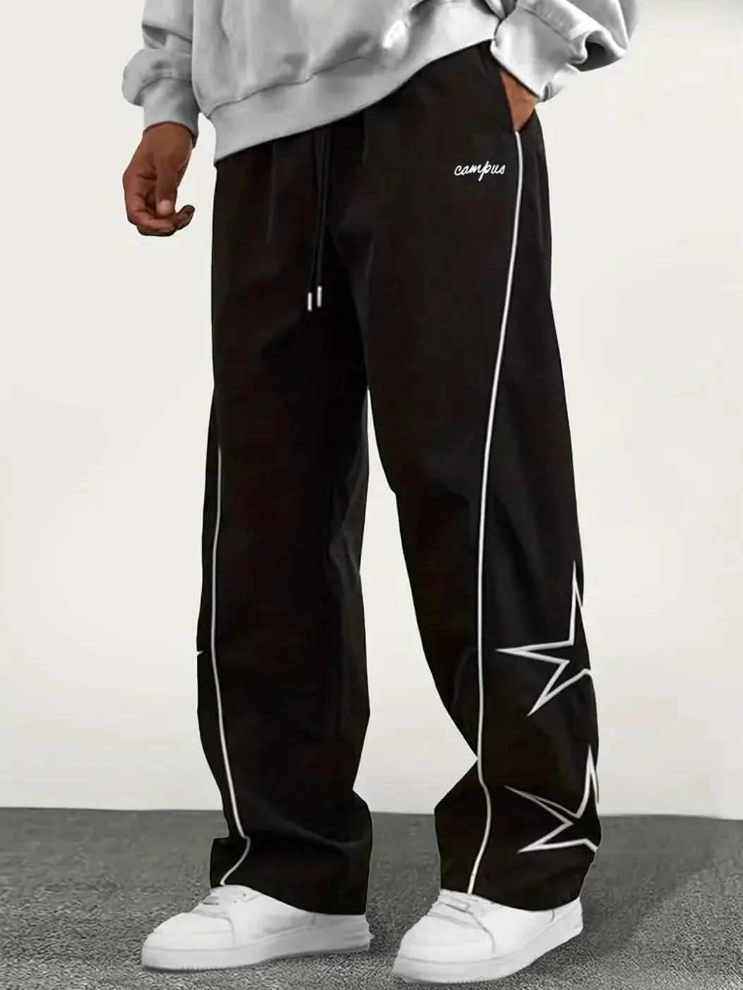 Red Embroidered Pants