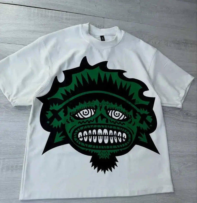 Men Y2K Cartoon Print Oversized T Shirt