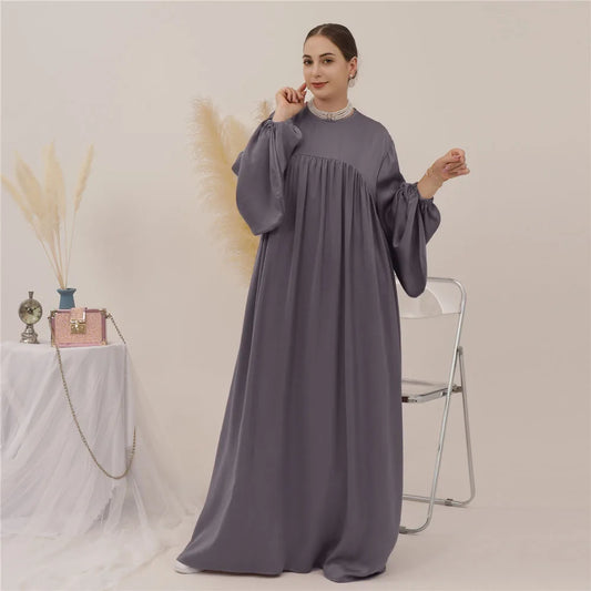 Muslim Women Abaya Kaftan Loose Long Dress Islamic Robe
