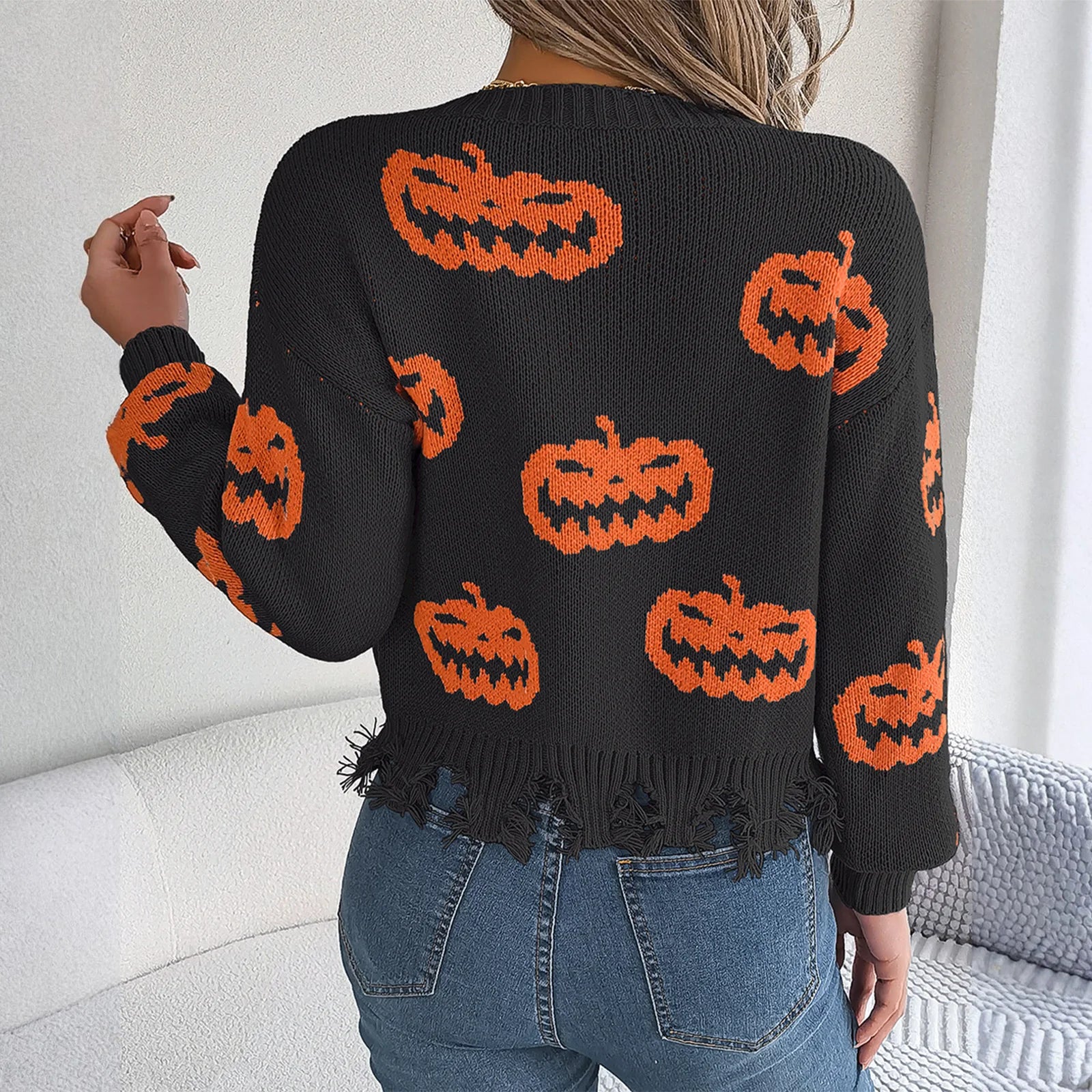 Halloween Pumpkin Sweater