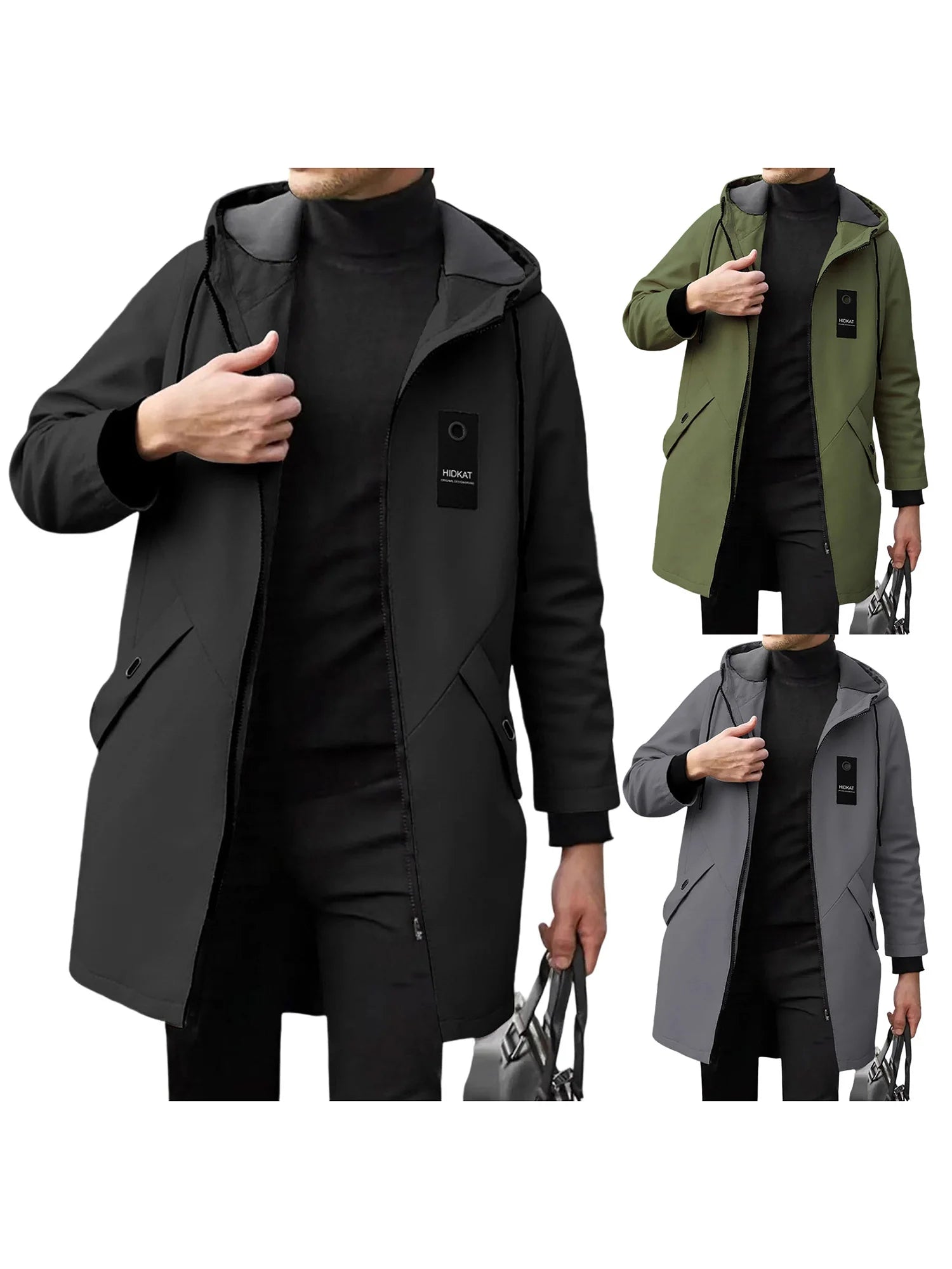 Men's Double-Breasted Trench