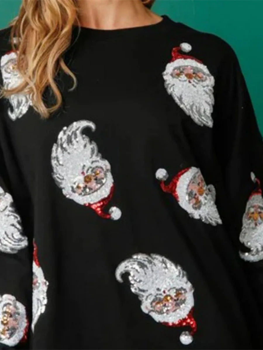 Santa Sequins Sweatshirt