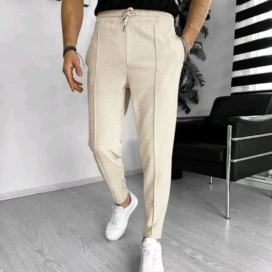 Men’s Slim Fit Waffle Pants