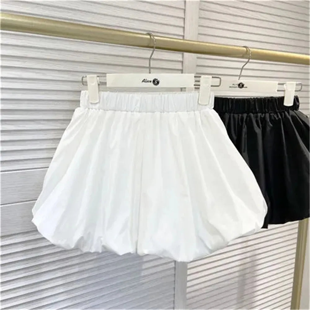 Y2K High-Waist Lantern Shorts