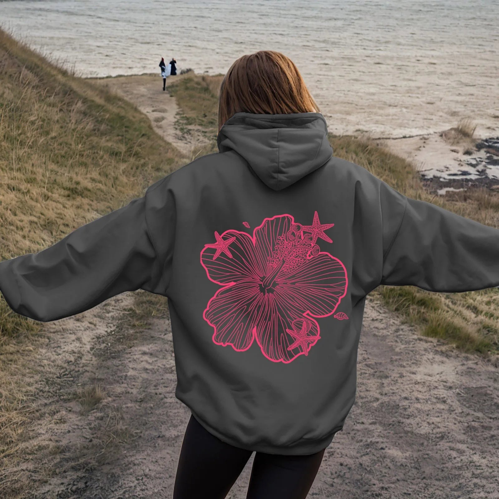 Long Hoodie Sweatshirt