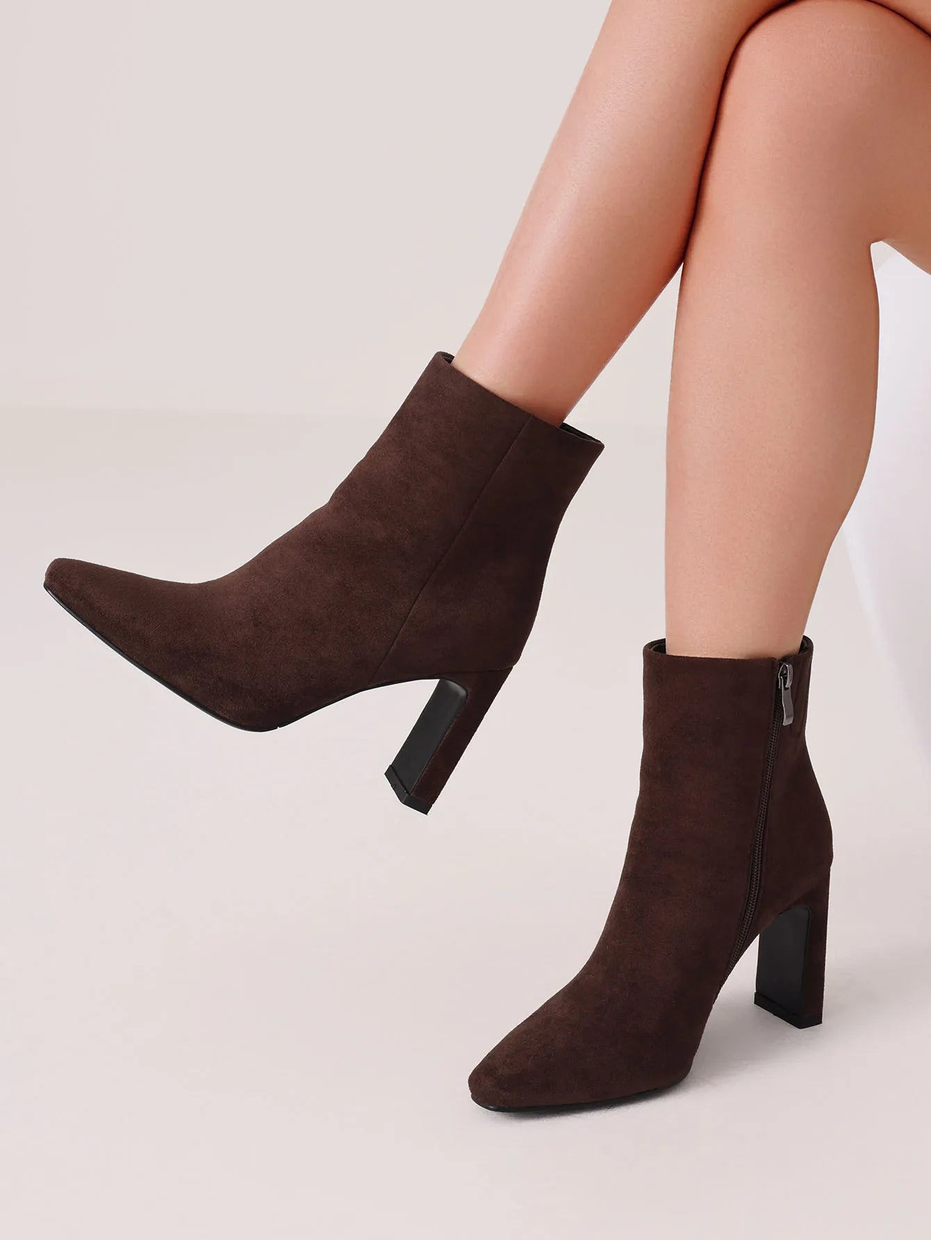 Square Toe Ankle Boots