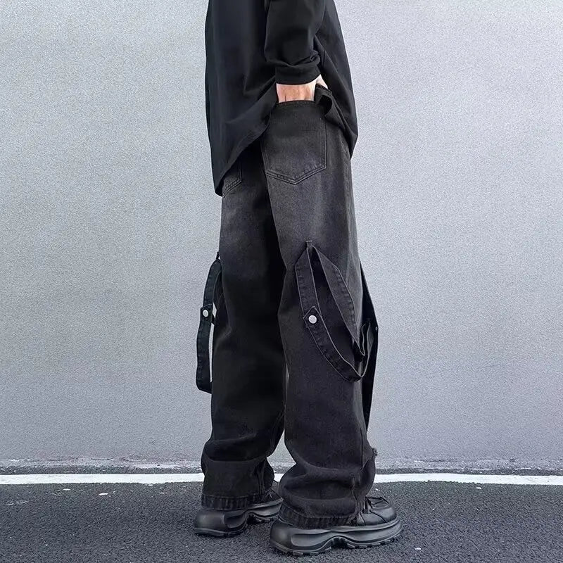 Star Patchwork Baggy Jeans