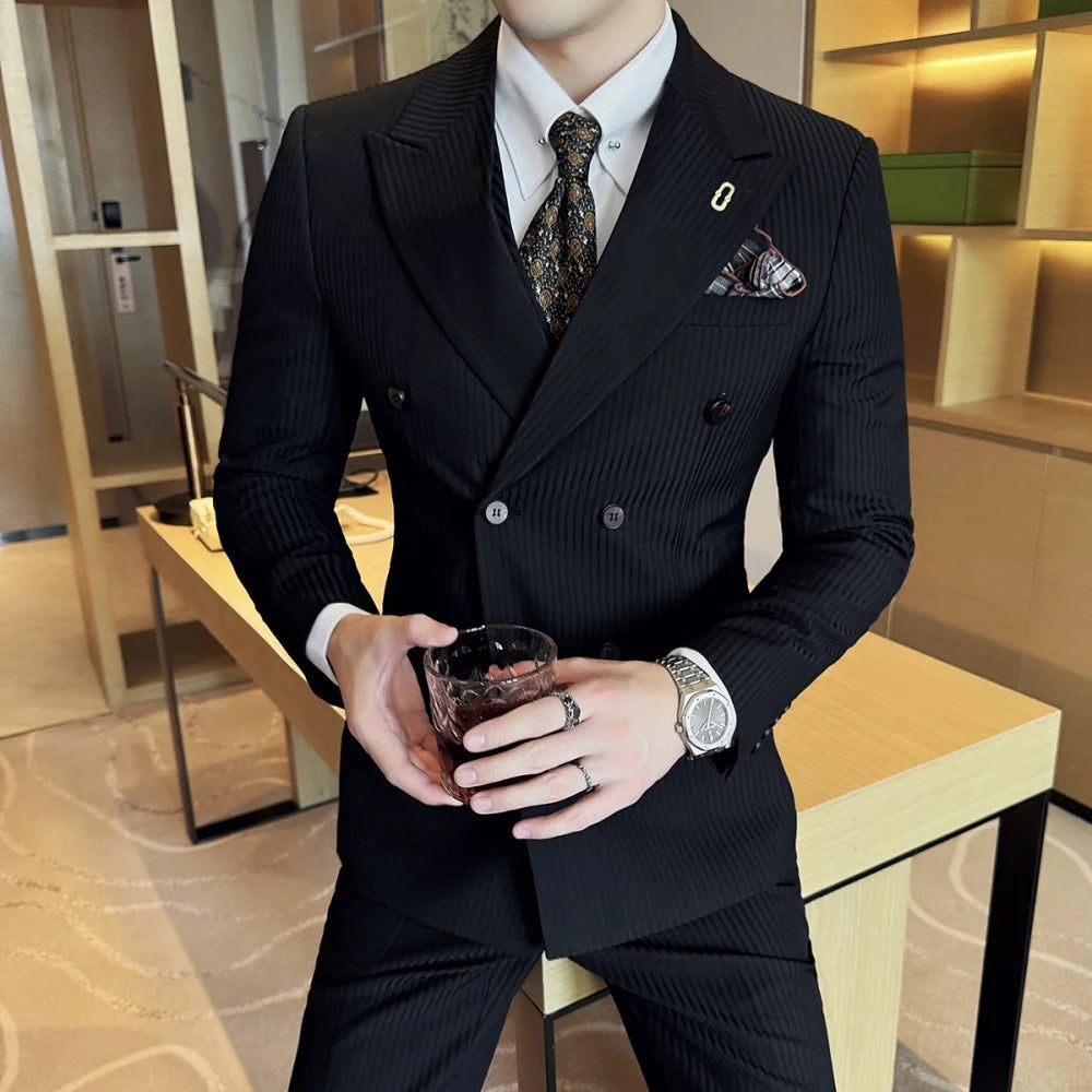 Men's Striped Suit