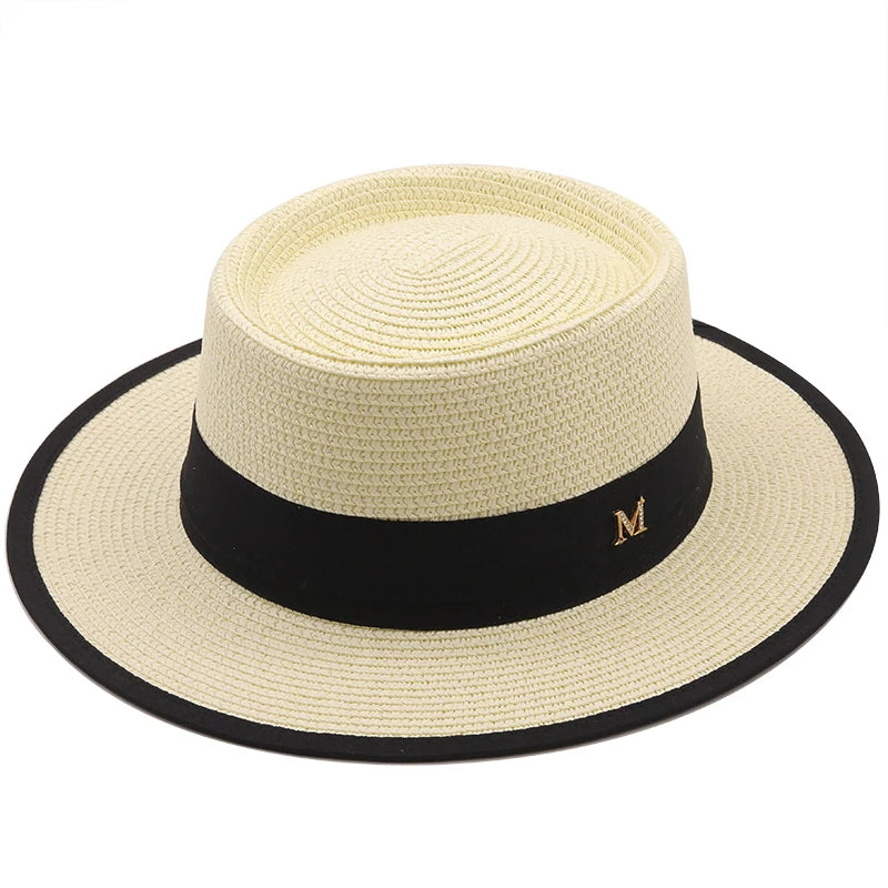 Ribbon Straw Sun Hat