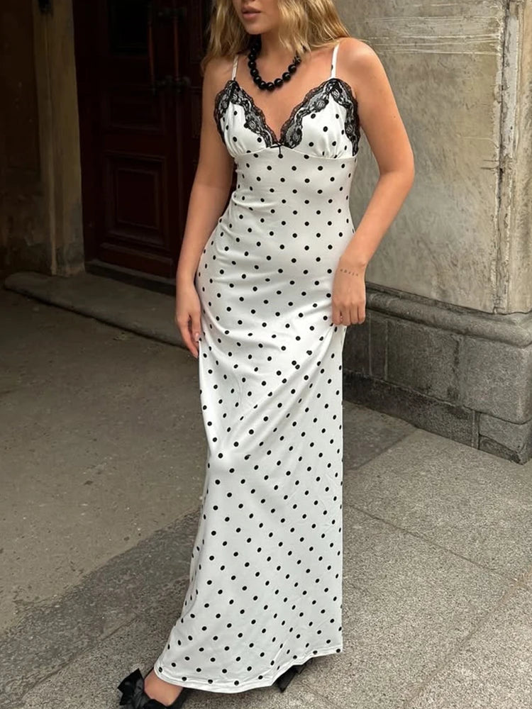 Polka Dot Suspender Dress