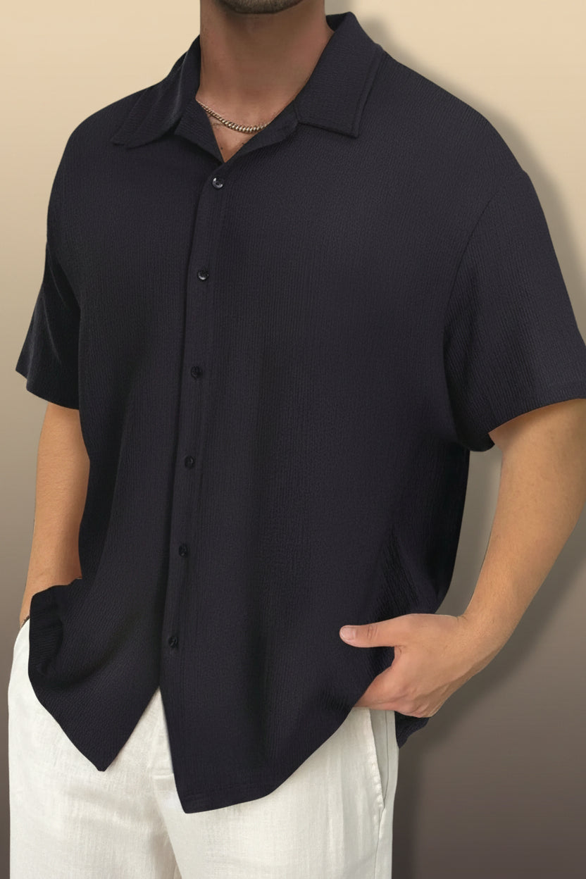 Men's Plus Size Casual Button Up Shirt