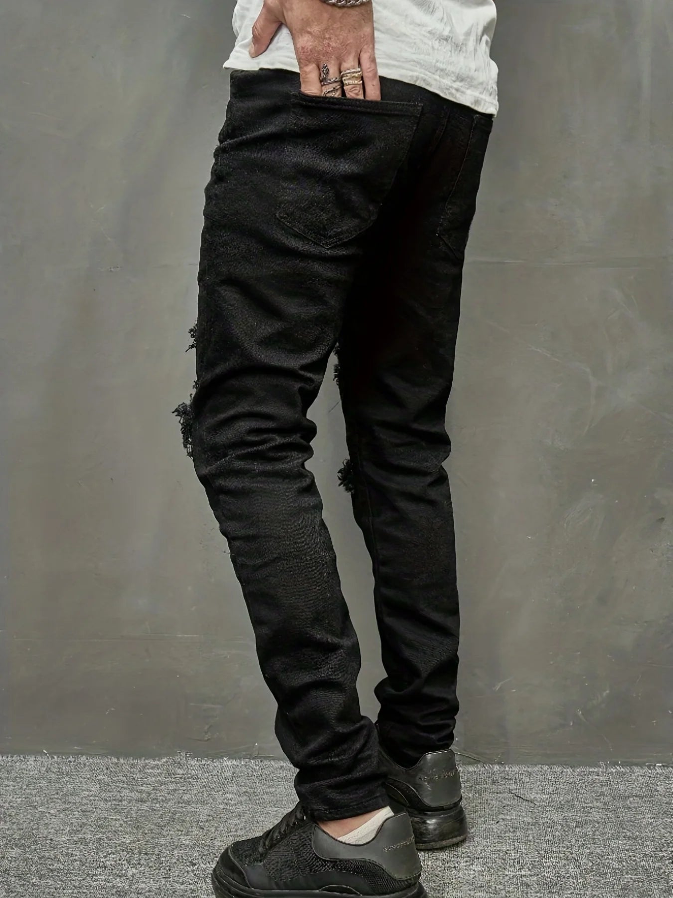 Men's Slim Ripped Jeans