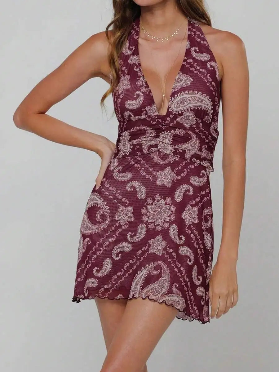 Women's Halter Mini Dress
