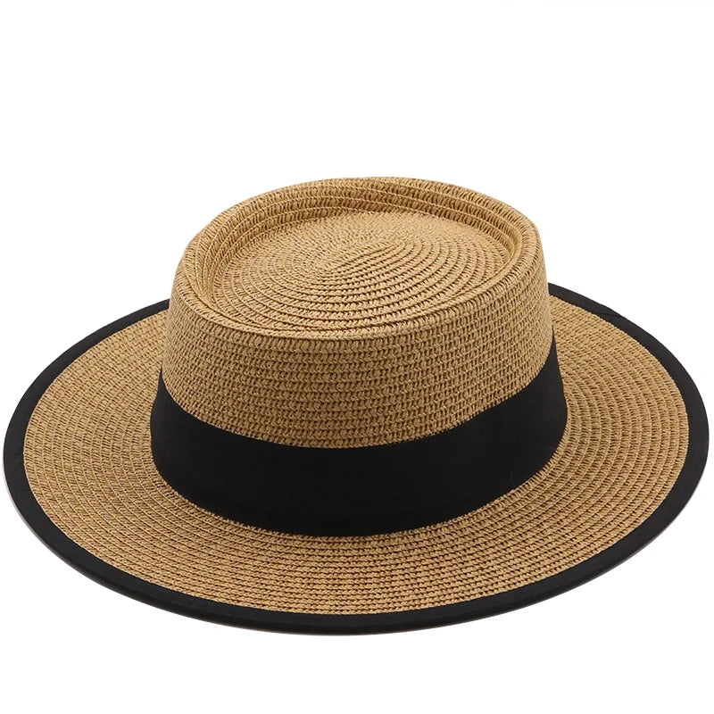 Ribbon Straw Sun Hat