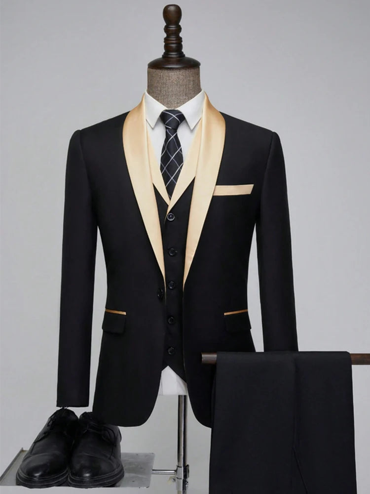 Men's Slim 3pcs Suit